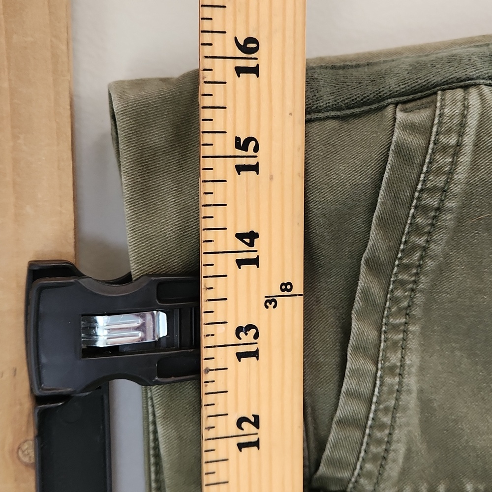 Old Navy Moss Landing Green Pixie Chino Pants Size 10 – High-Rise Skinny Ankle - Picture 5 of 13